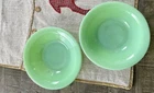 Fire King Jadeite Cereal Soup Bowls 2 Vintage