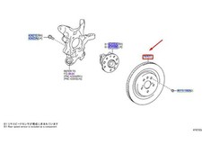 LEXUS RX MK5 Bremsscheibe hinten 4243148100 NEU ORIGINAL