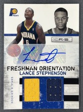 2010 Rookies & Stars - Lance Stephenson Freshman Orientation Dual Patch Auto /49