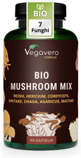 Funghi Medicinali BIO | 1.300 Mg Di: Reishi, Cordyceps, Hericium, Agaricus, Mait