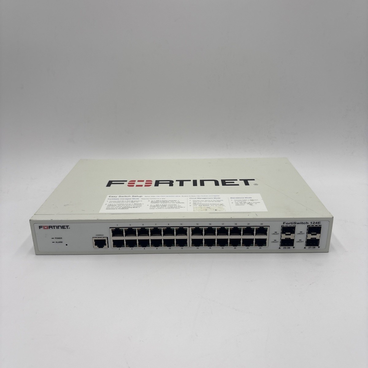 Fortinet FortiSwitch FortiAP 4点セット Fortinet FortiSwitch FS-124E 24-Port GbE Managed Switch 4x SFP