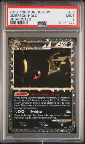 Umbreon graded PSA 9 for sale on eBay