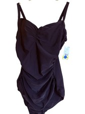 Lands  End Black One Piece Swim Suit