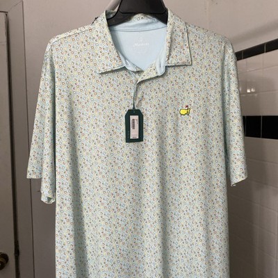 BRAND NEW 2025 Masters Tech Polo -  Augusta National - Peaches Print - Men s XL
