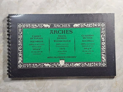 ARCHES Watercolor Travel Journal 6x10-inch Cold Press