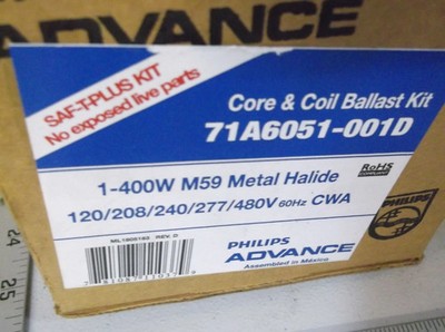 Philips Advance 71A6051-001D Core & Coil Ballast Kit M59 400W