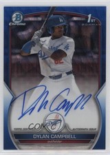 2023 Bowman Draft Chrome Prospect Blue Wave Refractor Dylan Campbell Auto 10no
