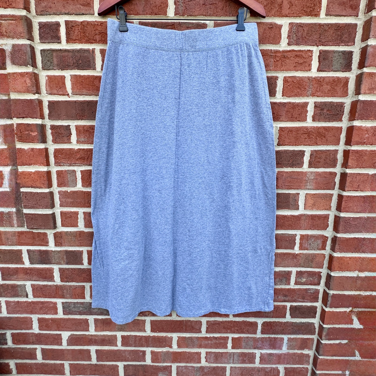 Sonoma Maxi Skirt Womens Medium Heather Gray Modest Soft Modal Cotton-image