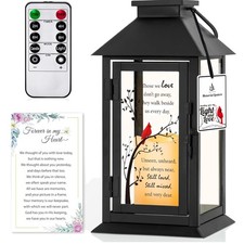 Sympathy Gift for Memorial of Mother or Father - LED Lantern
