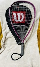 Wilson Hope Racquetball Racquet Breast Cancer Awareness XS 3 " w/ cover Purple