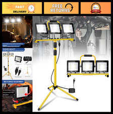21000 Lumens LED Work Light with Tripod Stand, 3 Adjustable Heads, IP66 Waterpro