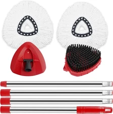 Spin Mop Replacement Mop Compatible with O Cedar 1 Tank System, 2 Microfiber Mop