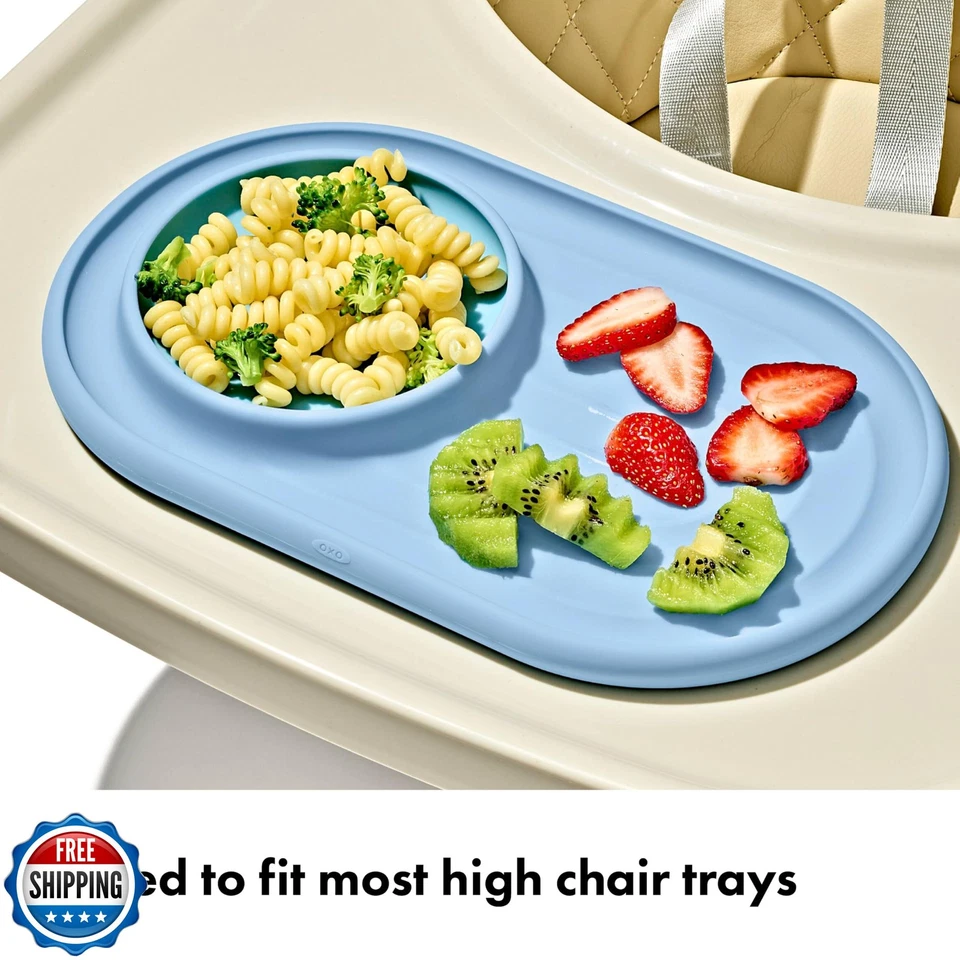 Juego de cucharas y placas de succión texturizadas OXO Tot - 3 piezas - anochecer Foto 2 de 4