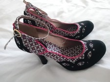 Ruby Shoo high heel 'Jenny' shoes. Size 7. Black, red and white.