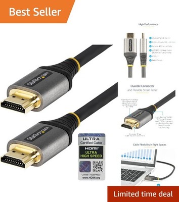 StarTech 3ft 8K Ultra High Speed HDMI Cable - 48Gbps for  Quality