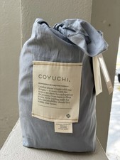 Coyuchi Organic Crinkled Percale Fitted Sheet California King