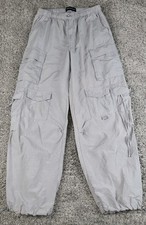 Aeropostale Parachute Cargo Pants Gray Y2K Inspired Women's Size XS