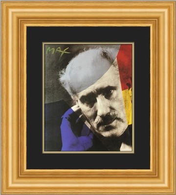 Peter Max Albert Einstein Custom Framed Print
