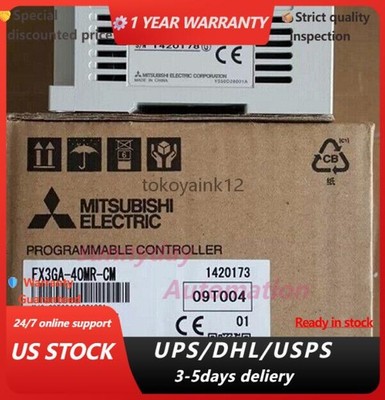 1PC New Mitsubishi FX3GA-40MR-CM PLC Module FX3GA40MRCM