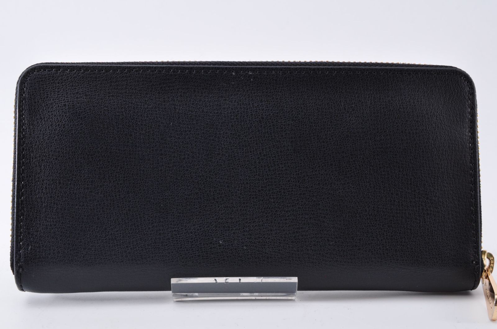 Michael Kors Zip Long Wallet 11cm Black Gold Logo New Ladies Accessories thumbnail 3