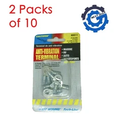 New Calterm 2 packs of 10 16-14 Gauge Anti-Vibration Ring Terminal Blue 65511