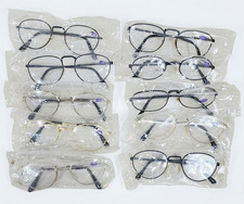 Reading Glasses Lot of 10 Assorted New Mixed Magnification Metal Frames Unisex