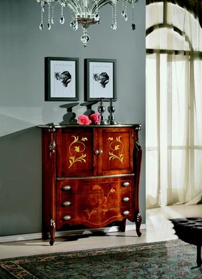 Möbel Holz Stil Barock Schrank Kommode Schränke Designer Italienische Möbel Neu - Bild 1 von 4