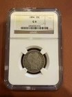 1894 Barber Quarter NGC G 4 25C