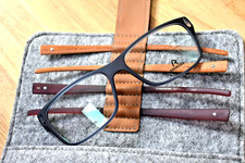 GERMANY Rodenstock Eyeglasses interchangeable Temples Burgundy GRAY RXP 8012 C