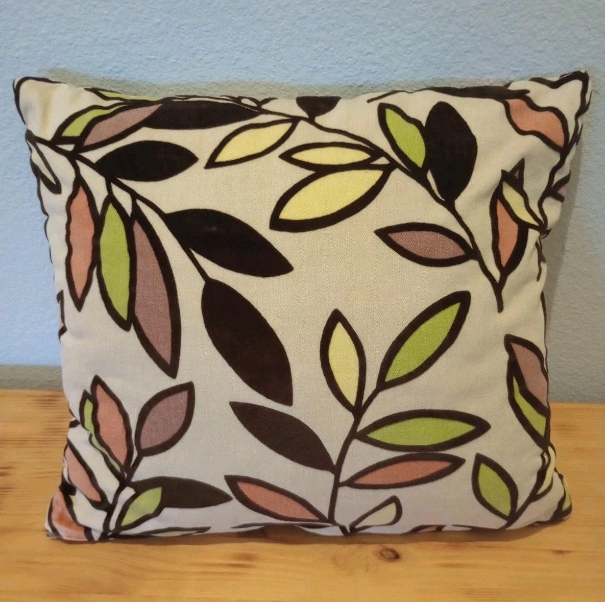 SISCOVERS Decorative Pillow Abstract Floral Bitter Square Throw Pillow