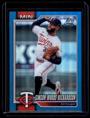 2026 Topps Series 2 Blue Foil Simeon Woods Richardson /150 Minnesota Twins #512