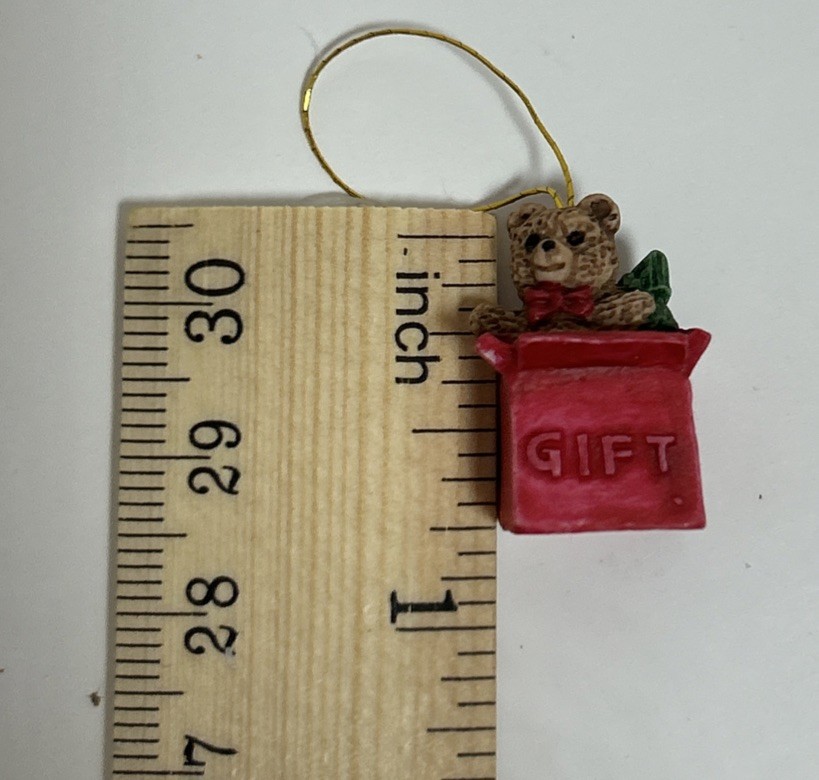 Miniature Mini Micro Critter Christmas Ornaments Resin Cat Dog Mouse Lot Of 15