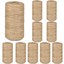 10Pack 3mm Natural Jute Twine String 3280 Feet Long Twine String for Crafting...