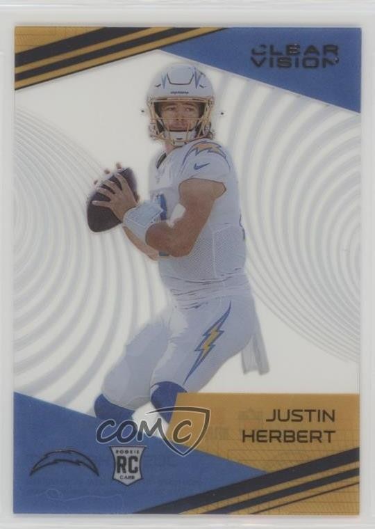 2020 Panini Chronicles Clear Vision Rookies Justin Herbert #CV-3 RC