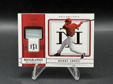 2023 National Treasures Biography Materials Worn Patch #BM-BA Bobby Abreu #/49