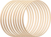 Holzringe Zum Basteln, 10/15/20,5/26/30,5 Cm Ringe Zum Basteln, Makramee Ringe,