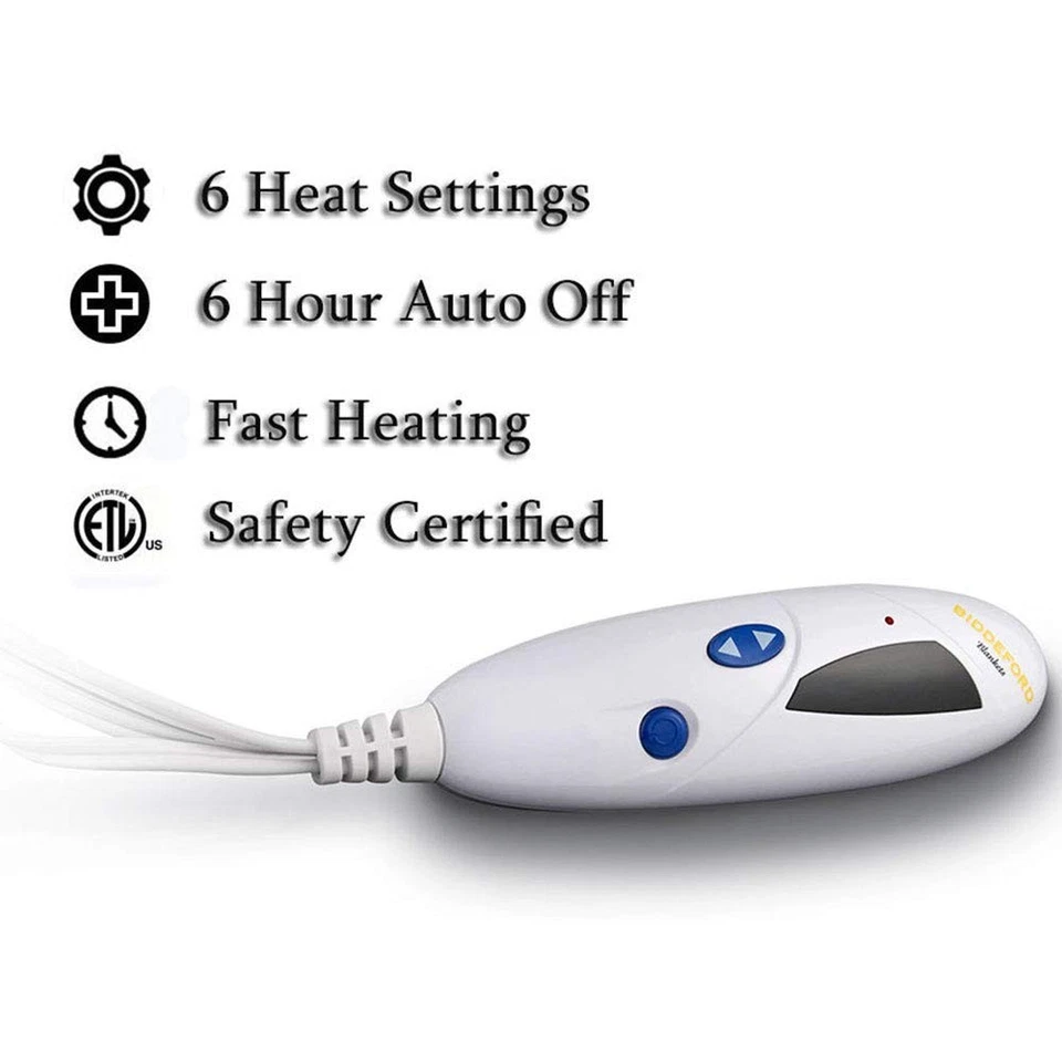 Microplush Electric Heated Throw Blanket with Adjustable Heat Settings and Au... - Image 2 of 3