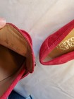 Franco Sarto Red Suede Loafer Flats 8.5 EUC — photo 4