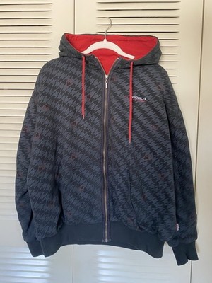 Vintage 90 s World Industries Zip Up Hoodie Sweatshirt y2K Men s Large Rare