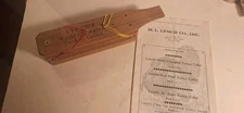 Vintage LYNCH'S World Champion Turkey Call, Model 102, 1958 w/Booklet - VG