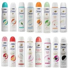 12-PACK Dove Antiperspirant Deodorant Spray Variety Mix Scents 150ml