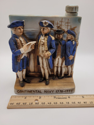 1975 |W.A. Lacey Haas Brothers Continental Navy 1776-1777 Bourbon Flask Decanter