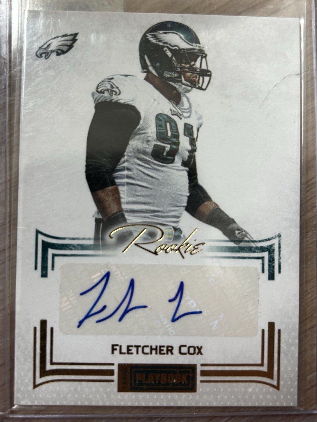 Fletcher Cox Panini Playbook #111 Autograph-Gold