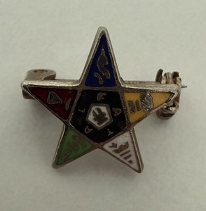 OOTES Order Of The Eastern Star Pin