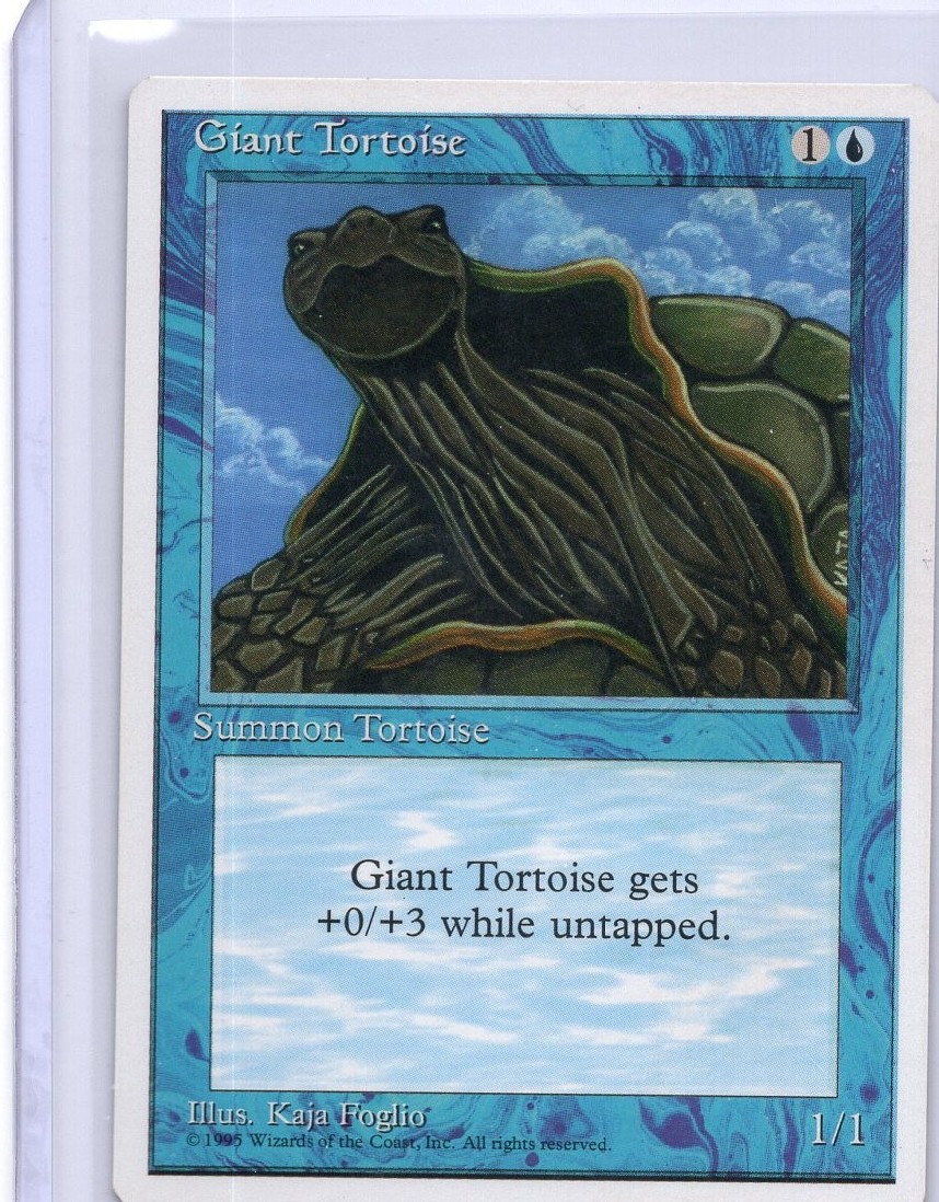 Giant Tortoise Fourth Edition MTG LP