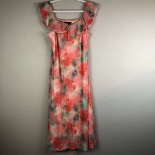 Meet Jen Womens XL Maxi Dress Lined Sleeveless Multicolor Boho Cottagecore