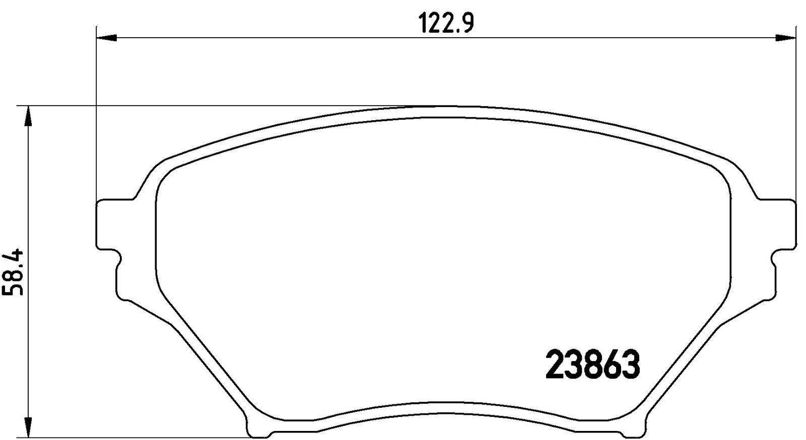 BREMBO Bremsbeläge Vorne für Mazda MX-5 98-05 NCY33323Z N0Y73328Z NCY33328Z - Bild 5