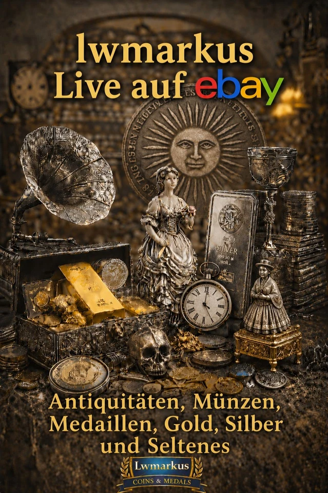 Münzen, Medaillien, Silberschmuck und Antikes ab 1 Euro