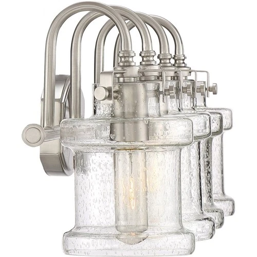 Danbury 4 Light Transitional Bath Vanity - 9.75 Inches high-Brushed Nickel - Picture 3 of 4