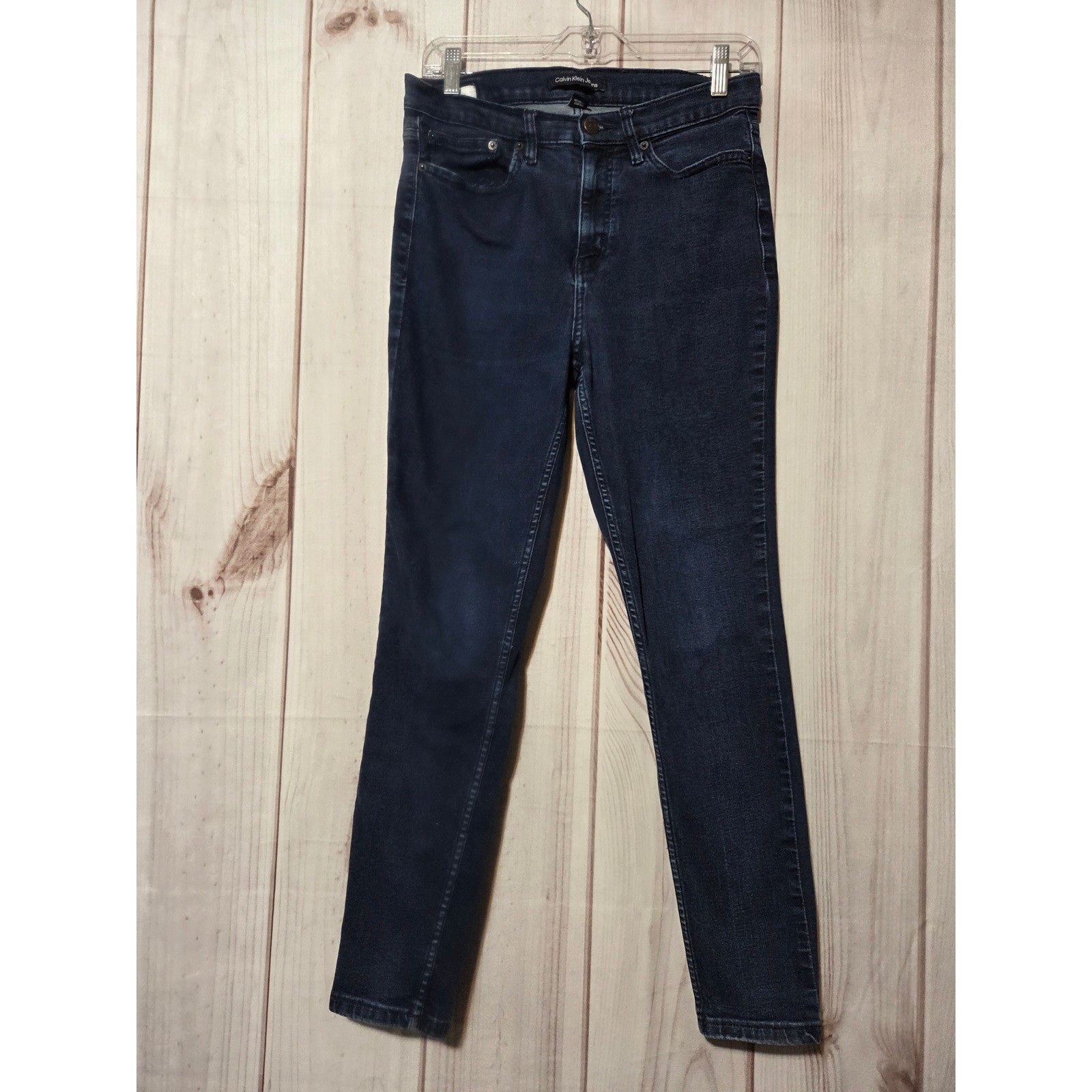 Calvin Klein Jeans Womens High Rise Skinny Dark Wash Denim Jeans Size 10